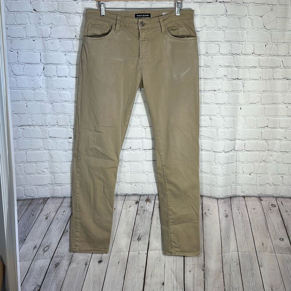 MAVI Men's Size 35/34 Zach Straight Leg Khaki Chino‎ Pants Stretch